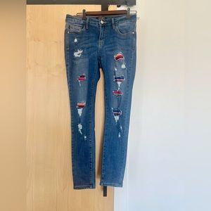 Judy Blue skinny serape jeans 7/28